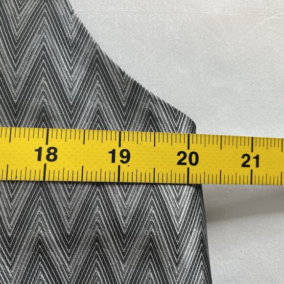 Zylos George Machado Men's Satin Silk Chevron Vest Size XL Tuxedo Retro Dapper - Picture 4 of 14